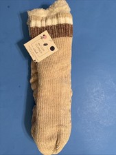 Slipper Bootie Socks Sherpa Lined - The Cozy Corner Club - women s Large/XLarge