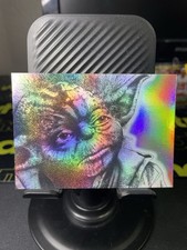 Kevin Graham Signed Yoda Art Card – Holographic Foil – Star Wars Fan Art Auto
