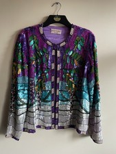 Past Times vintage 1980’s 1990’s Wisteria Tiffany sequinned jacket L