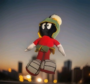 VTG 1995 Marvin Martian Plush Warner Bros Studio Store Looney Tunes