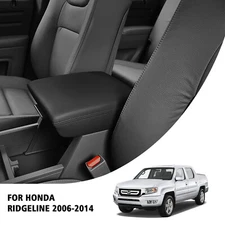 Fits 2006-2014 Honda Ridgeline Console Lid Armrest Vinyl Cover Replacement Black