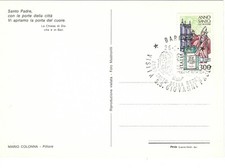 ITALIA 1984 BARI VISITA PAPA GIOVANNI PAOLO II POPE JOHN PAUL II ANNULLO CARTOL