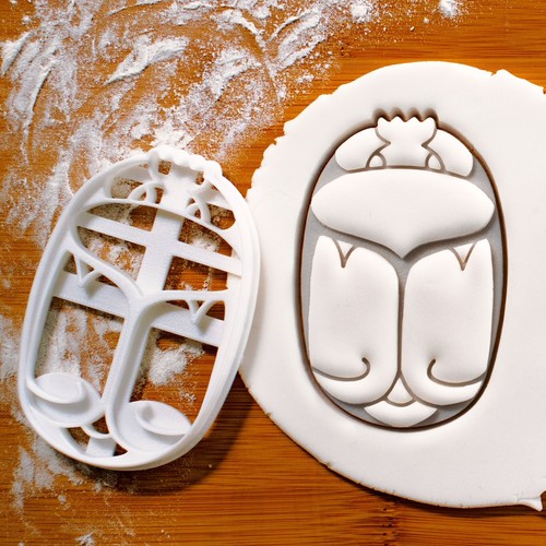 Set of 3 Ancient Egyptian Artifact cookie cutters | Ankh Eye of Horus Scarab - Picture 8 of 13