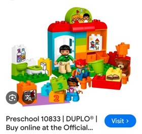 Lot 2 Lego Duplo Sets My First Number Train 10847 Preschool Schoolhouse 10833