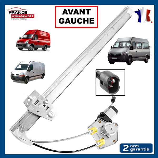 Antriebsmotor+Fensterheber Vorne Links Leiter FüR Opel Movano Renault Master-image