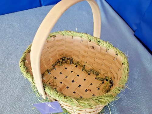 EASTER: Happy Easter WOODEN BLOCKS with EGGS wood & metal decoration DECOR NEW - Picture 7 of 12