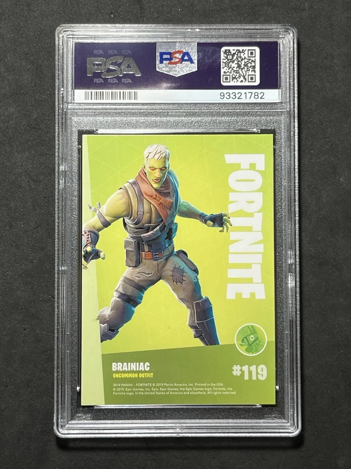 2019 Panini Fortnite #119 Brainiac Holo Foil USA Print PSA 10 - Image 2 of 4