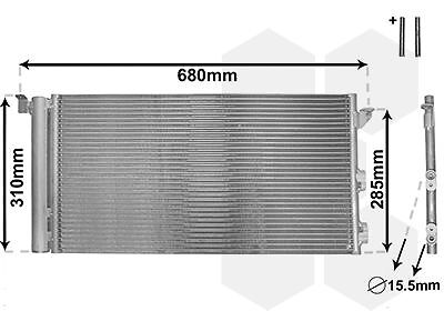 Radiatore Aria Condizionata Clima Fiat Panda 2003-2011 - Foto 3 di 3