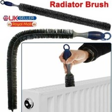 3 x Radiator Long Flexible Brush Cleaner Reach Heater Cleaning Bristle Black