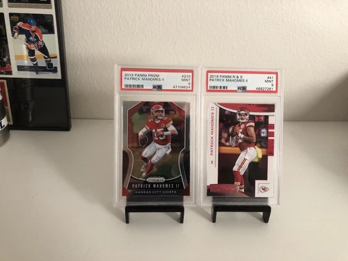 2019 Panini Prizm Patrick Mahomes #210 PSA 9 MVP 2018 Rookies and stars #41 SB