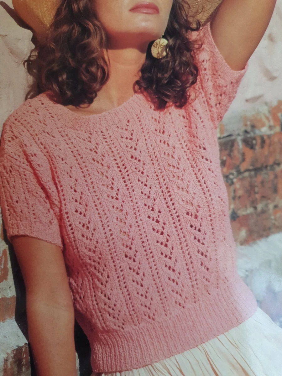 Short sleeve knitted jumper sale