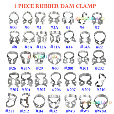 1pc Dental Rubber Dam Clamp Endodontic Restorative Barrier Clip Stainless Steel