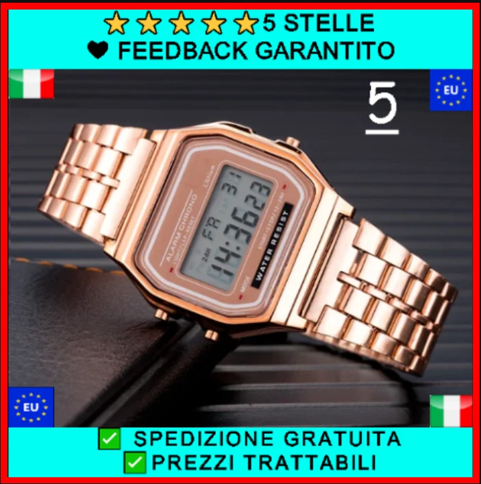 Orologio uomo Casio vintage multifunzione DB-360G-9ADF Orologio Multifunzione Uomo CASIO VINTAGE Db-360g-9adf Digitale