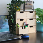 Holzschublade | Mini-Kommode mit Ablage für Kleinteile | 6 Schubladen