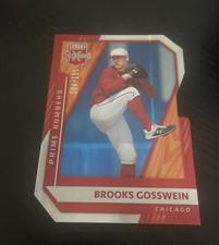 2021 Panini Elite Prime Numbers A Die-Cut #124 Brooks Gosswein /105 RC