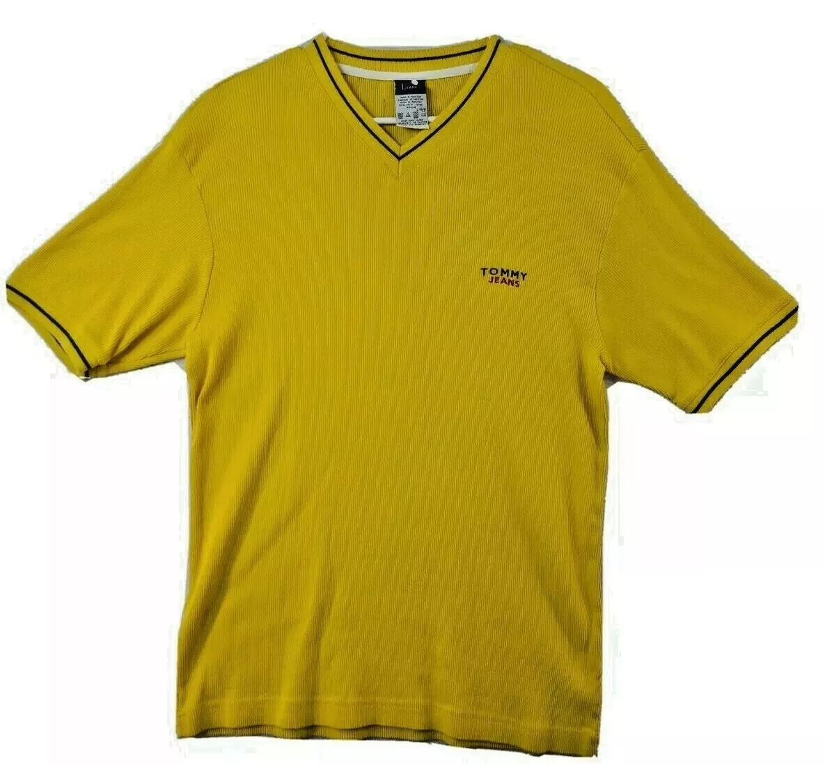 Tommy jeans yellow clearance shirt