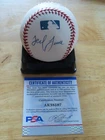 Entrepreneur TED TURNER signed ATLANTA BRAVES OML Baseball PSA AK38597 CNN TBS