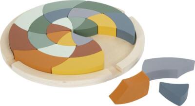 Farbenpuzzle Safari, Mosaik, Holzpuzzle, 24 Teile, Holz, rund, Mandala