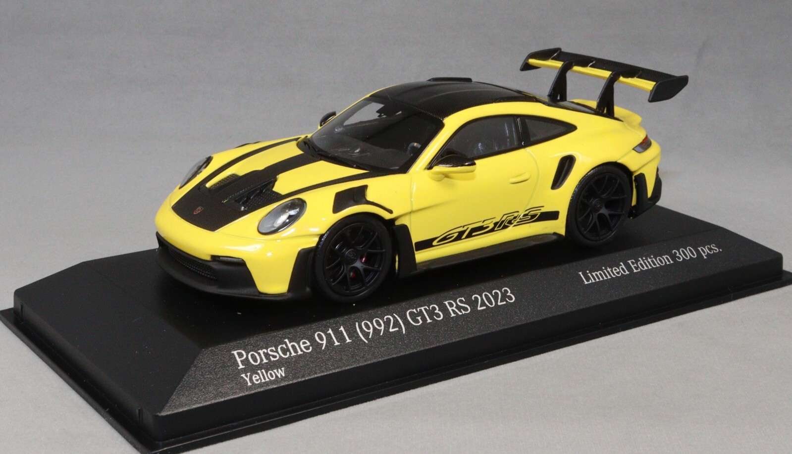 Minichamps Porsche 911 992 GT3 RS Weissach Yellow w/Black Wheels 2023 413062116