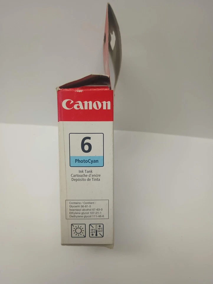 Cartucho de tinta cian original Canon BCI-6C para i560 i860 i900D BJC-8200 (T2) M8-3 Foto 3 de 4