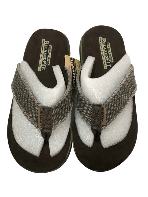 skechers men's tantric fray flip flop