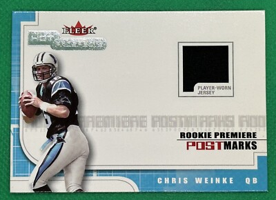 2001 Fleer Hot Prospects - Rookie Postmarks #NNO Chris Weinke MEM, SN1775 RC !!!