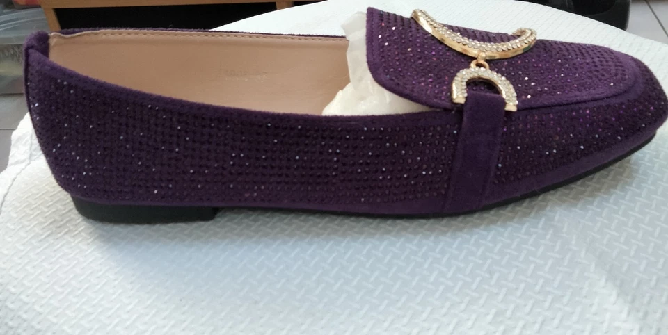 Chaussures mocassins à strass Violet " Bello Star " taille 37 occasion - Photo 3/4