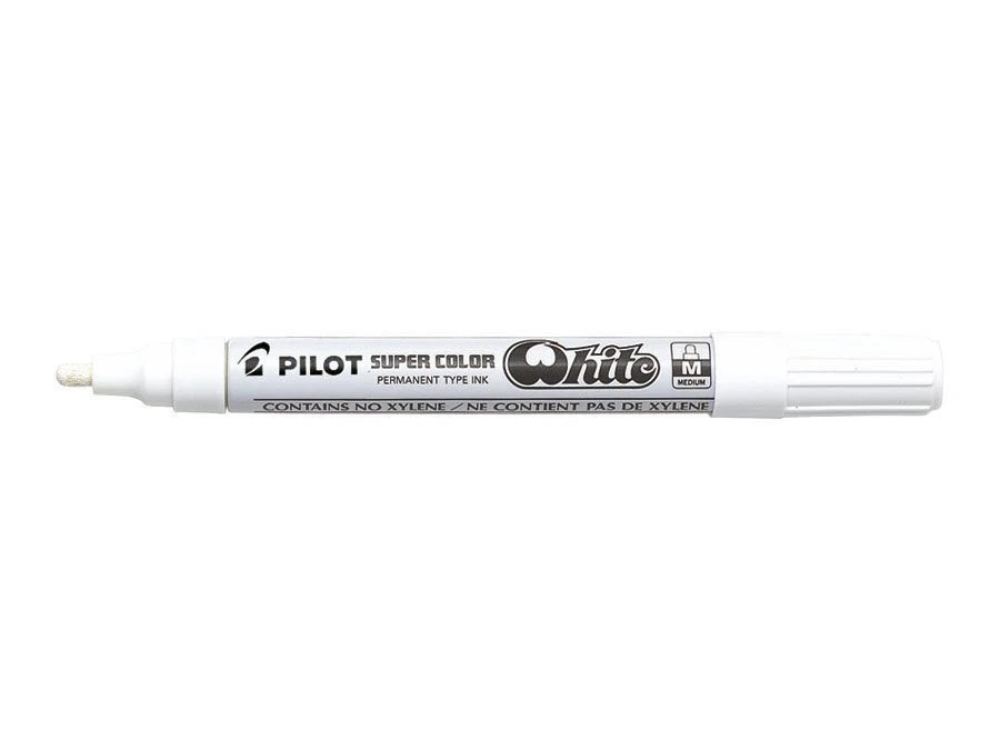 PILOT White Permanent Oil Based Paint Marker (Car Bike Tyre Metal