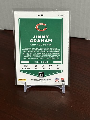 2021 Panini Donruss Optic Jimmy Graham Blue Stars Sp - Picture 2 of 2