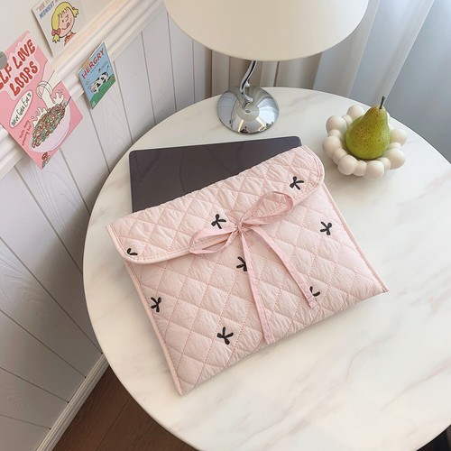 Puffy Laptop Sleeve Laptop Carrying Case for 15 Inch Notebook Tablet (Pink) - Photo 4/10