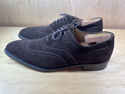 Men\'s size 45 (12 USA) DRESS OXFORDS All Saints Gray Leather Oxfords Shoes Mens Size 45 EU 12 US  main image 2