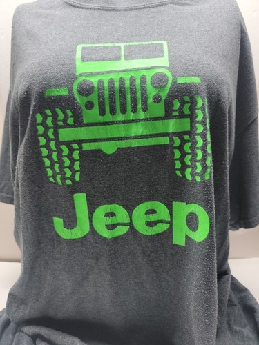 JEEP T-Shirt / grau mit NEONGRÜN / XL - Bild 2 von 8