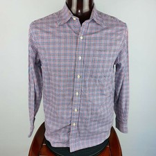 Lyle & Scott Scotland Dress Shirt Red Blue Pl...