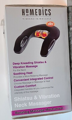 Homedics (Model NMS-350) Neck Massager Shiatsu and Vibration With Heat |  eBay