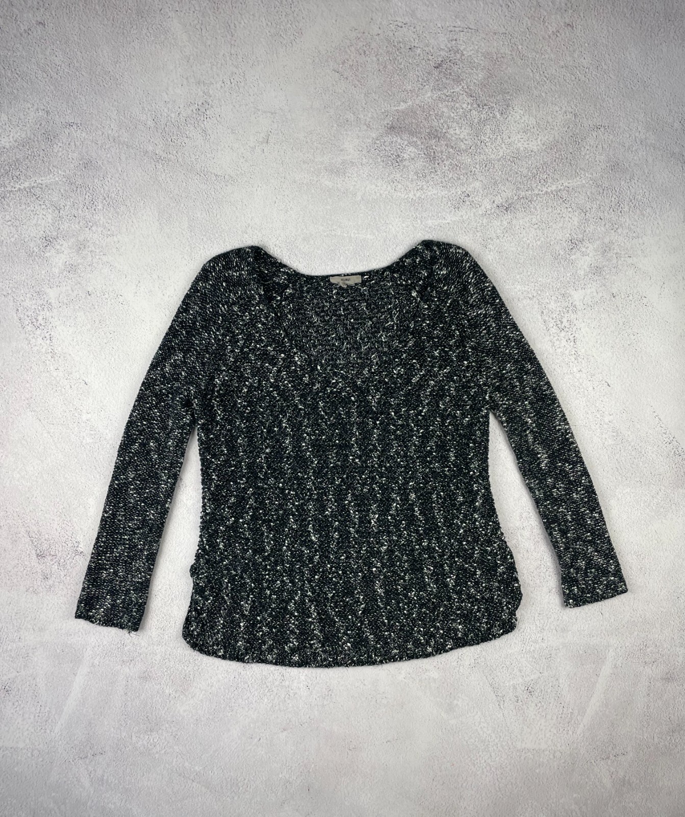 Rare Helmut Lang Scoop Neck Sweater - Black Size S-M