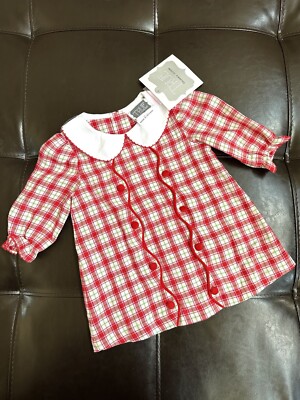 christmas piped dress 3m true children's clothing, Baby Girl, New 