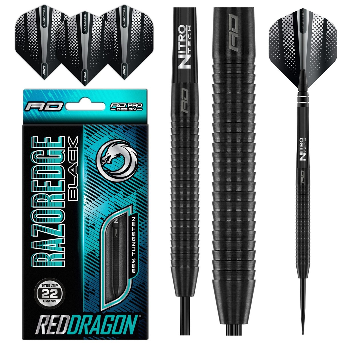 RED DRAGON Razor Edge ZX-1 Tungsten Darts - 22g Professional Set