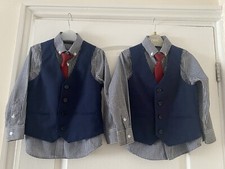 next boys waistcoat set x2