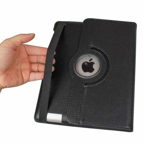 Housse Etui Coque 360 Rotatif Cuir Folio Antichoc Support pour Tous iPad Mini Air Pro - Photo 5/16