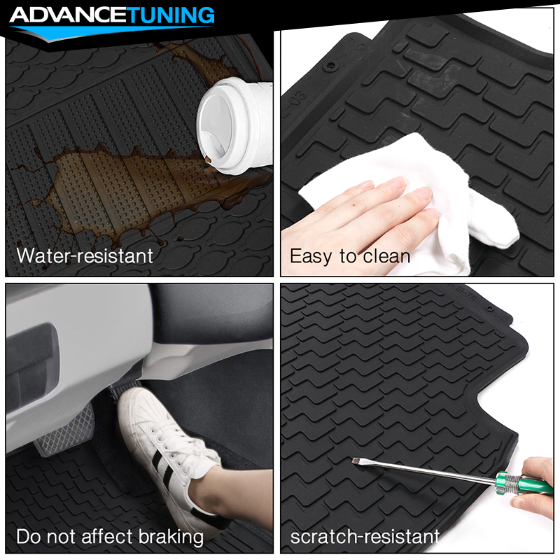 Fit 0714 Toyota FJ Cruiser Heavy Duty Sedan Black Latex Front&Rear