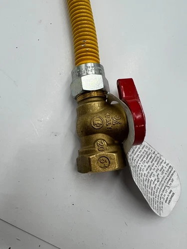 (QTY 3) Jones Stephens G71110 5/8 OD x 18" GAS CON 3/4 MIP X 3/4 MIP COATED - Picture 4 of 5