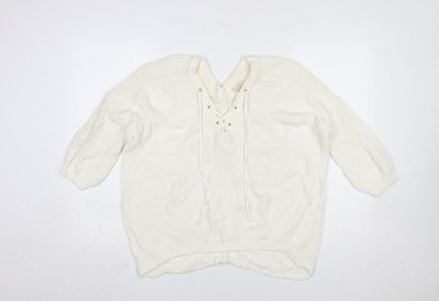 River Island Damenpullover Pullover UK-Größe 6 elfenbeinfarben