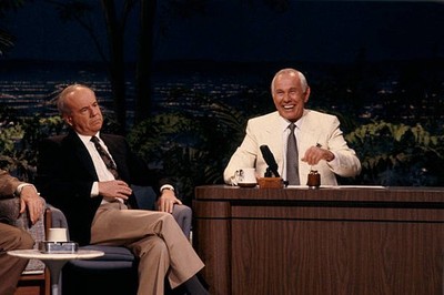 Actor Tim Conway during an interview with host Johnny Carson April- Old Photo