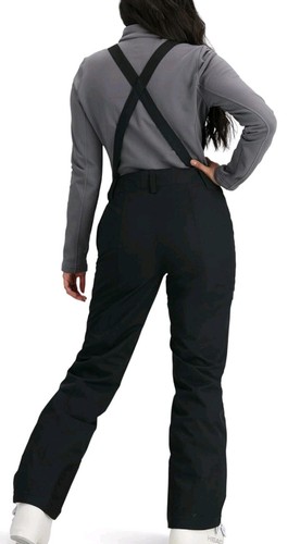 Obermeyer Women's Malta Bib Overalls, Size 4L, Black Water Repellent - Picture 2 of 18