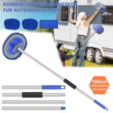 Auto Waschbürste Teleskop rotierend Bürste LKW Autowaschbürste mit Stiel 160CM