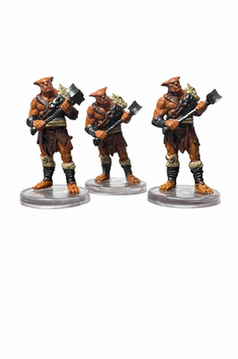 Bugbear Warrior Lot of 3 D&D Miniature Dungeons Dragons Monster Manual 5/41
