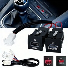 Usb Qc3.0 Charger Pd For Vw Jetta Mk6 2010-2014 Golf Gti R-line 2006-2013 Mk5