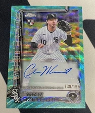 2025 Topps Chrome Update Auto Chase Meidroth #AC-CME Aqua Wave Refractor /150 RC