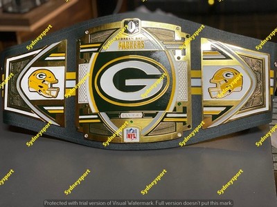 Custom Green Bay Packers Championship Belt Adult Size 2mm Brass