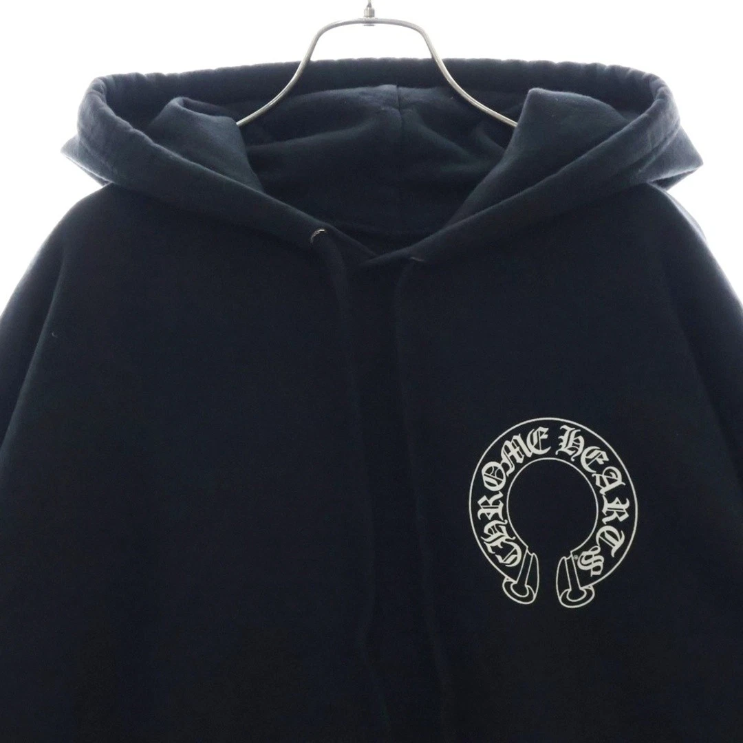 Felpa con cappuccio a ferro di cavallo CHROME HEARTS x Matty Boy Chomper nera usata a58